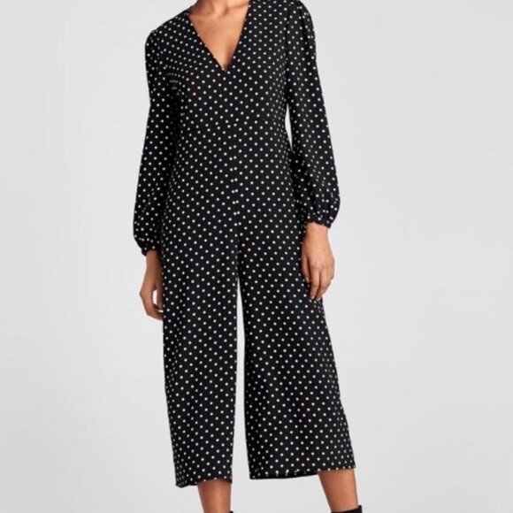 ZARA Polka Dot Jumpsuit - Picture 4 of 9